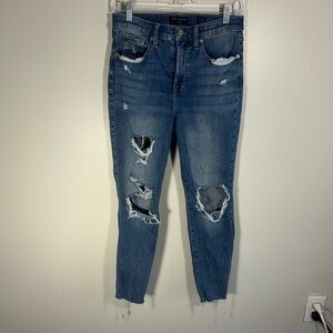 Lucky Brand High Rise Skinny Bridgette Ankle Blue Jeans Size 8/29 (actual 28x26)